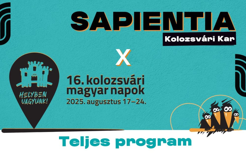 Sapientiás program a 16. Kolozsvári Magyar Napokon