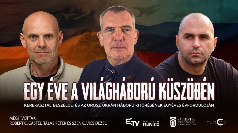 Kerekasztal-beszélgetés Marosvásárhelyen az orosz-ukrán háború kitörésének egyéves évfordulóján