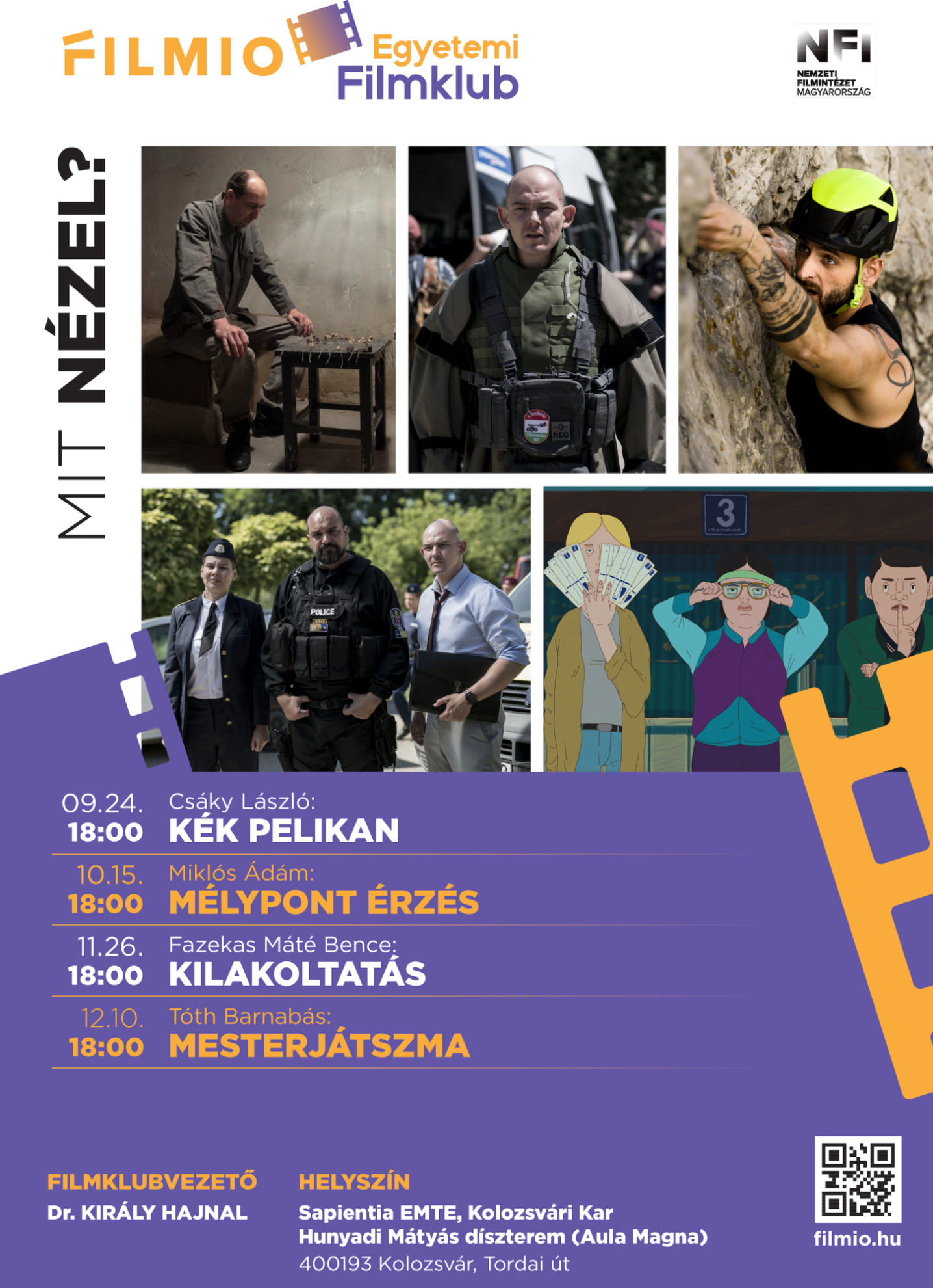 Filmio Egyetemi Filmklub – 2025/26 - első félév