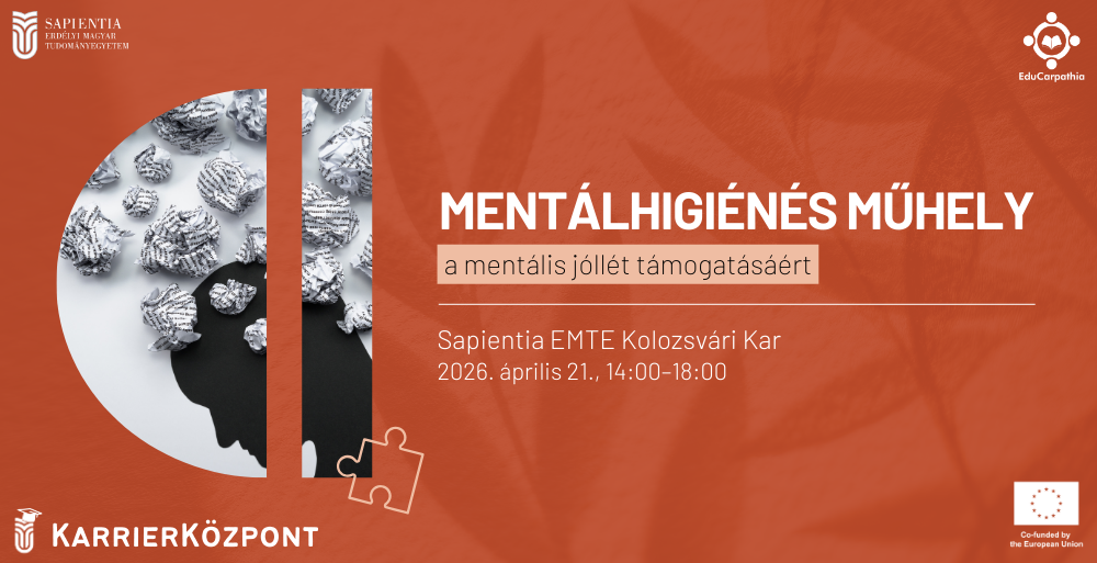 Mentálhigiénés műhelyt szervez a KarrierKözpont – a mentális jóllét támogatásáért