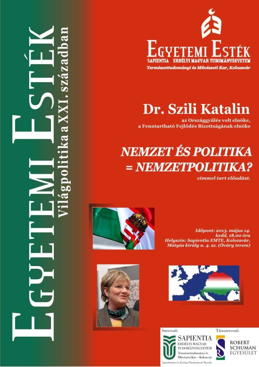 Egyetemi Esték dr. Szili Katalinnal