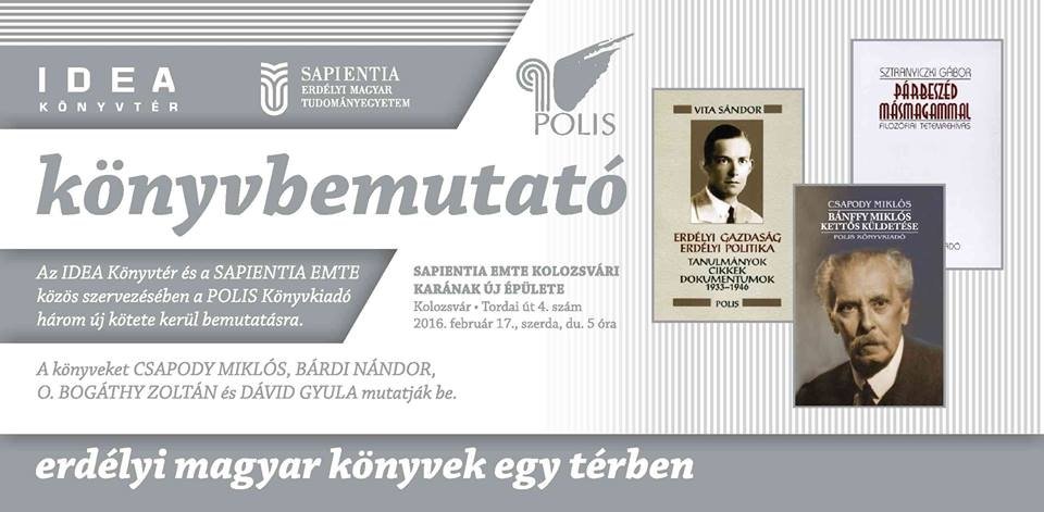 Könyvbemutató a Sapientián!