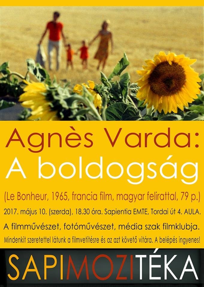 A boldogság című filmet nézzük meg szerdán a Sapi-Mozi-Tékában