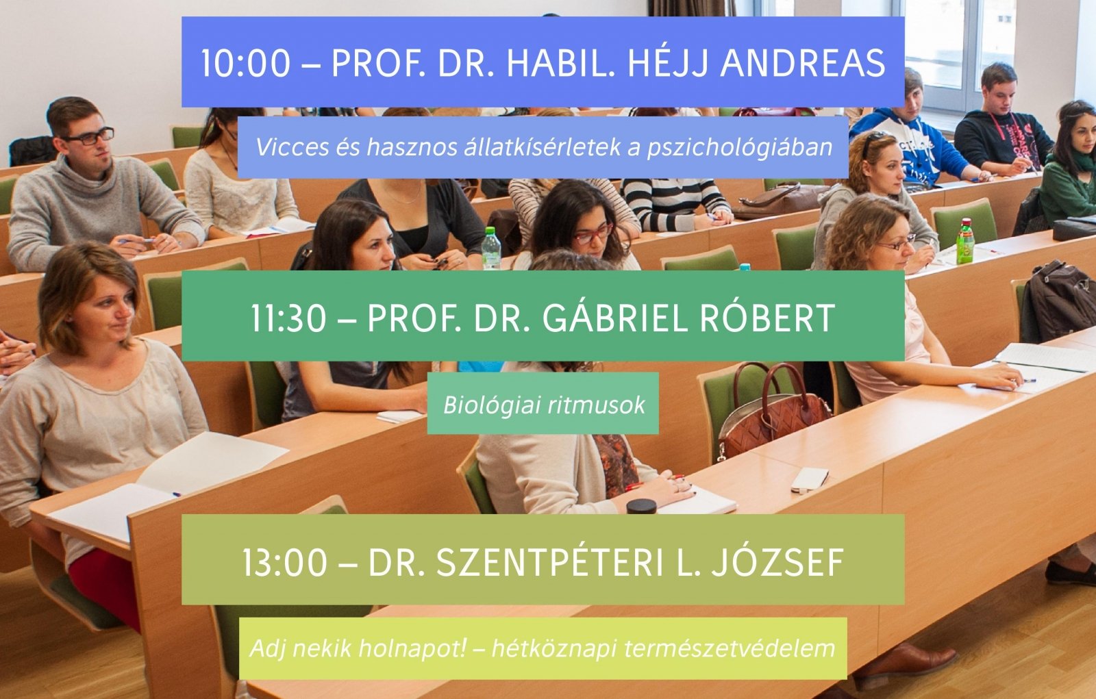 Félév végi előadásmaraton a Sapientián