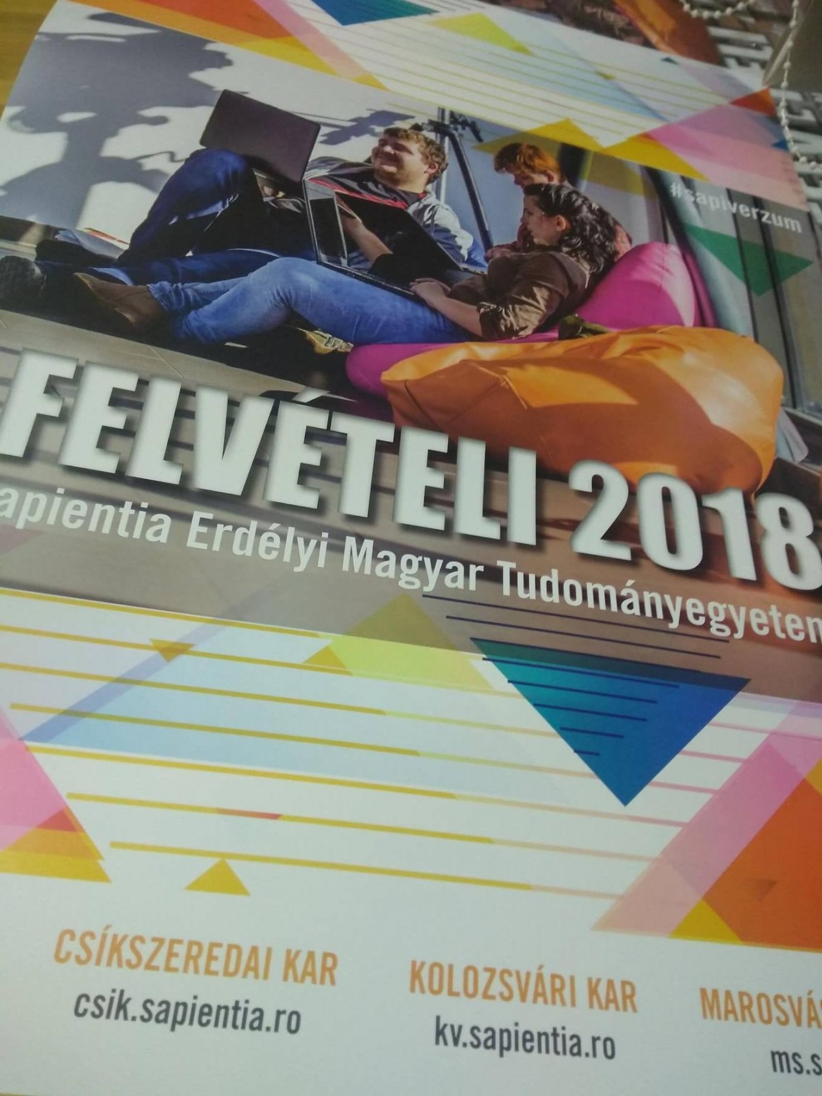 Online is lapozható a Sapientia EMTE 2018-as felvételi tájékoztató füzete
