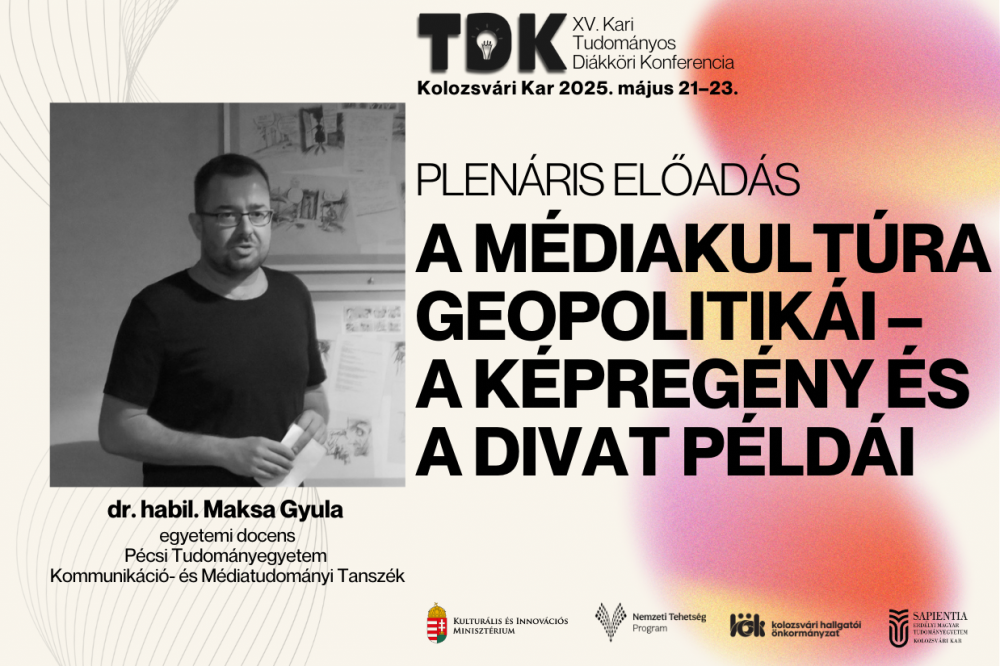 TDK PLENÁRIS: A médiakultúra geopolitikái – a képregény és a divat példái | dr. Maksa Gyula
